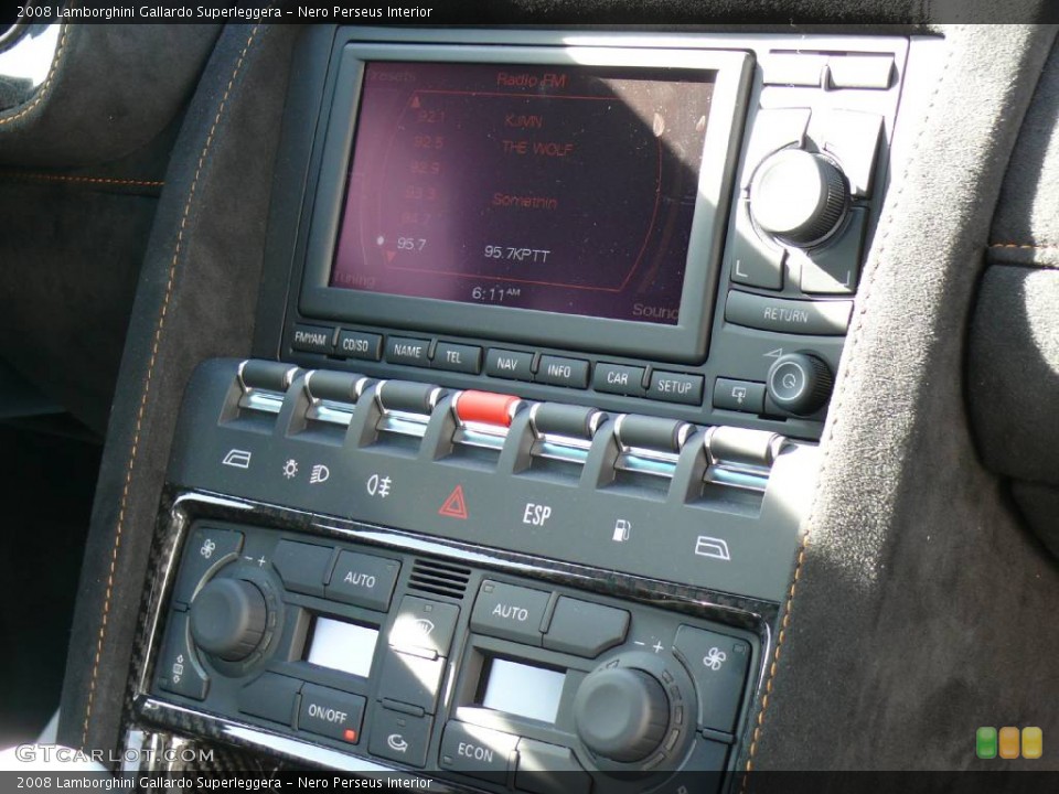 Nero Perseus Interior Controls for the 2008 Lamborghini Gallardo Superleggera #907984