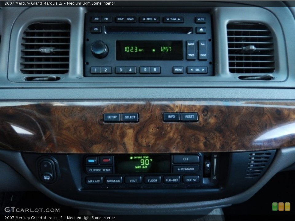 Medium Light Stone Interior Controls for the 2007 Mercury Grand Marquis LS #90798423