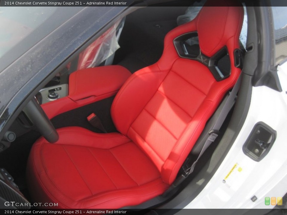 Adrenaline Red Interior Front Seat for the 2014 Chevrolet Corvette Stingray Coupe Z51 #90798684