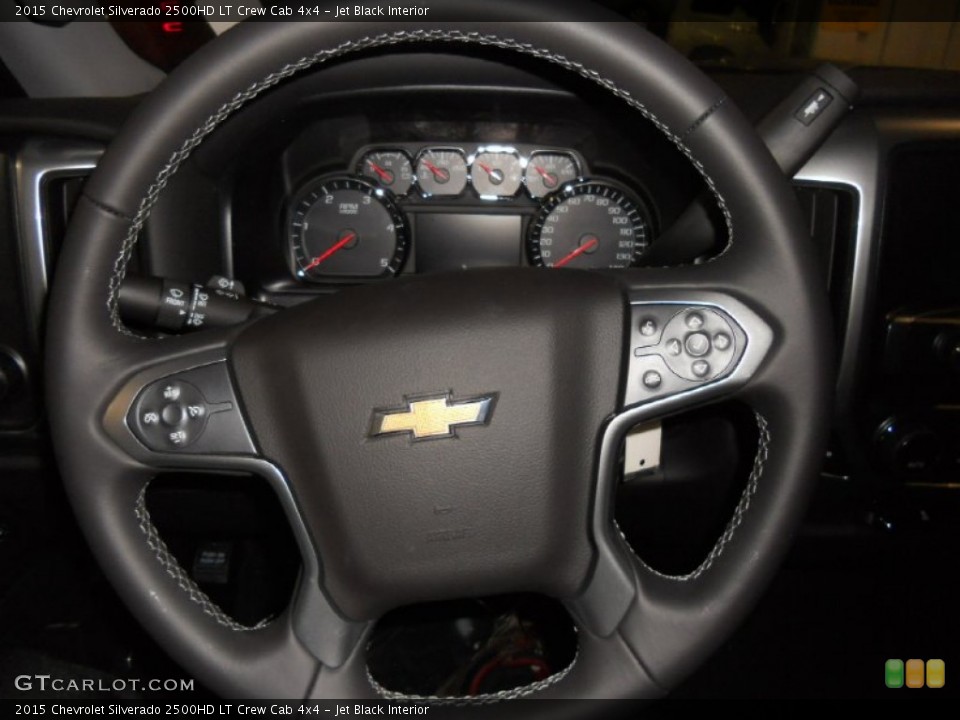 Jet Black Interior Steering Wheel for the 2015 Chevrolet Silverado 2500HD LT Crew Cab 4x4 #90799971