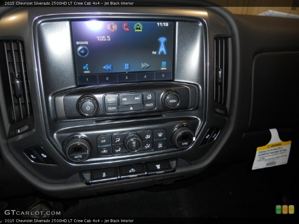 Jet Black Interior Controls for the 2015 Chevrolet Silverado 2500HD LT Crew Cab 4x4 #90800002