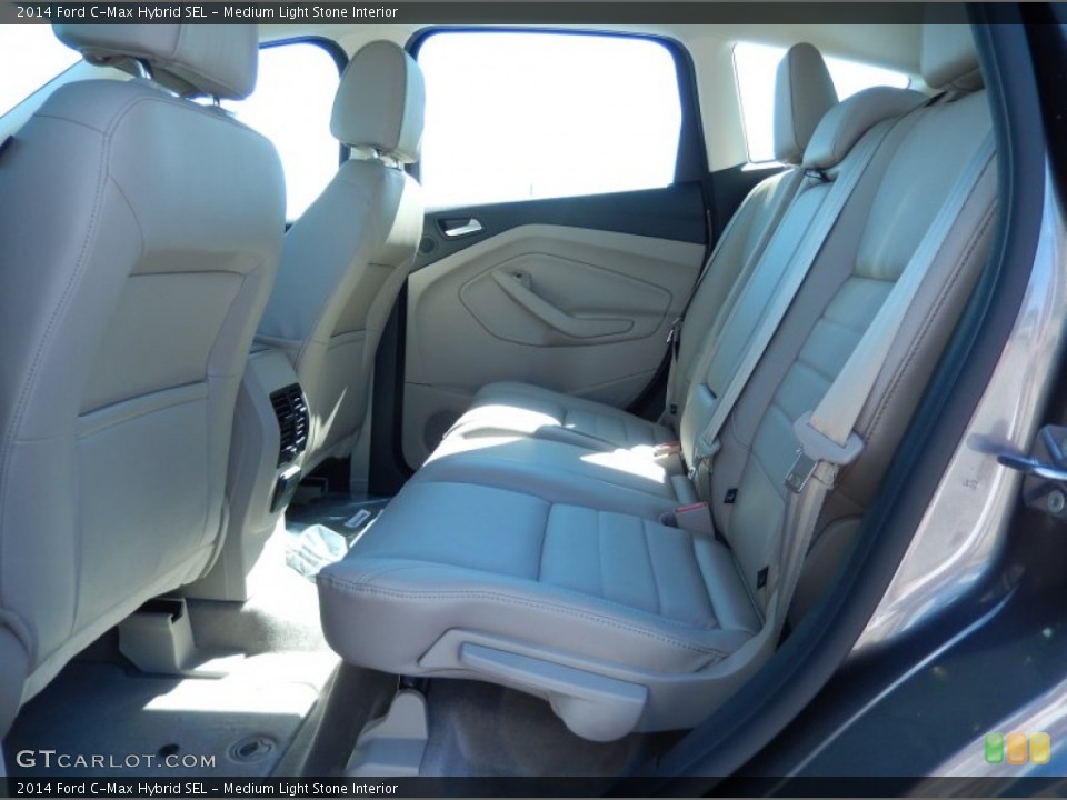 Medium Light Stone Interior Rear Seat for the 2014 Ford C-Max Hybrid SEL #90800724