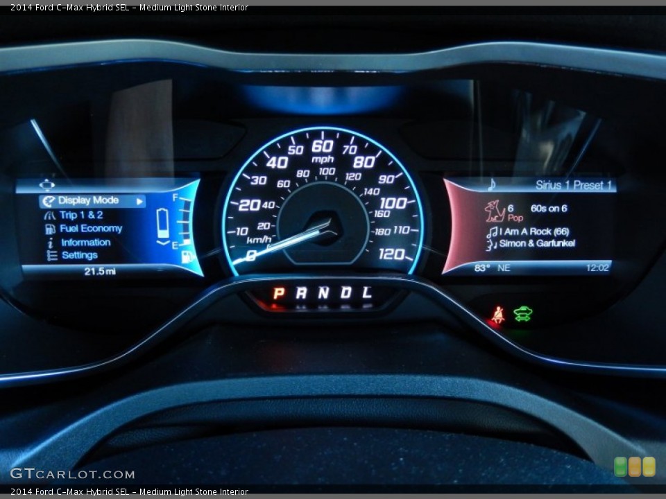 Medium Light Stone Interior Gauges for the 2014 Ford C-Max Hybrid SEL #90800778