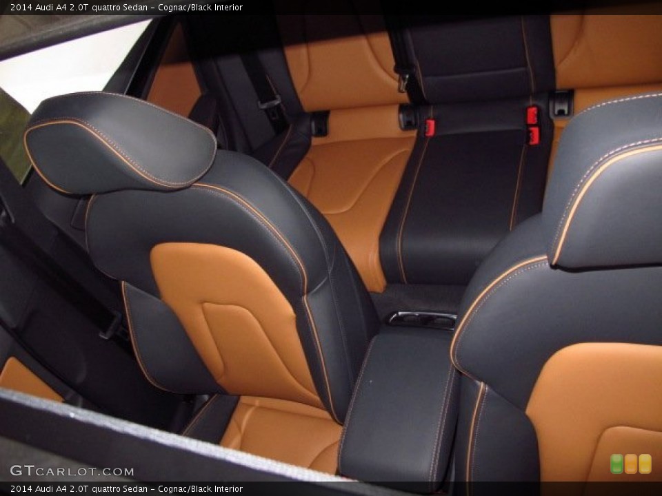 Cognac/Black Interior Rear Seat for the 2014 Audi A4 2.0T quattro Sedan #90803199