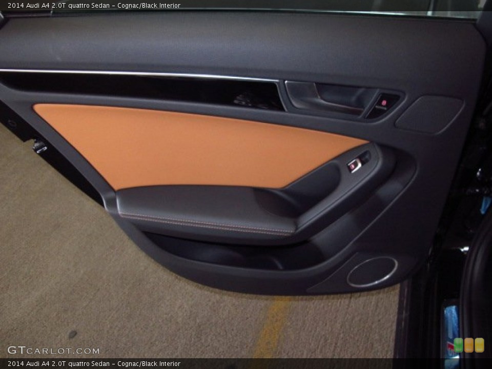 Cognac/Black Interior Door Panel for the 2014 Audi A4 2.0T quattro Sedan #90803243