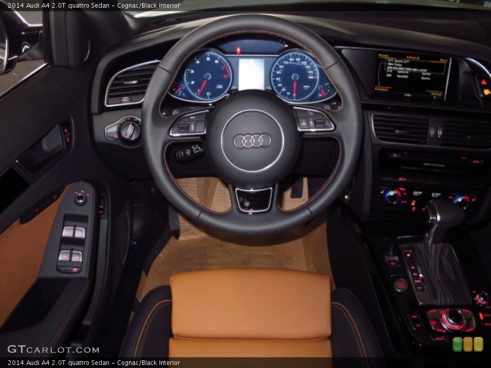 Cognac/Black Interior Steering Wheel for the 2014 Audi A4 2.0T quattro Sedan #90803274