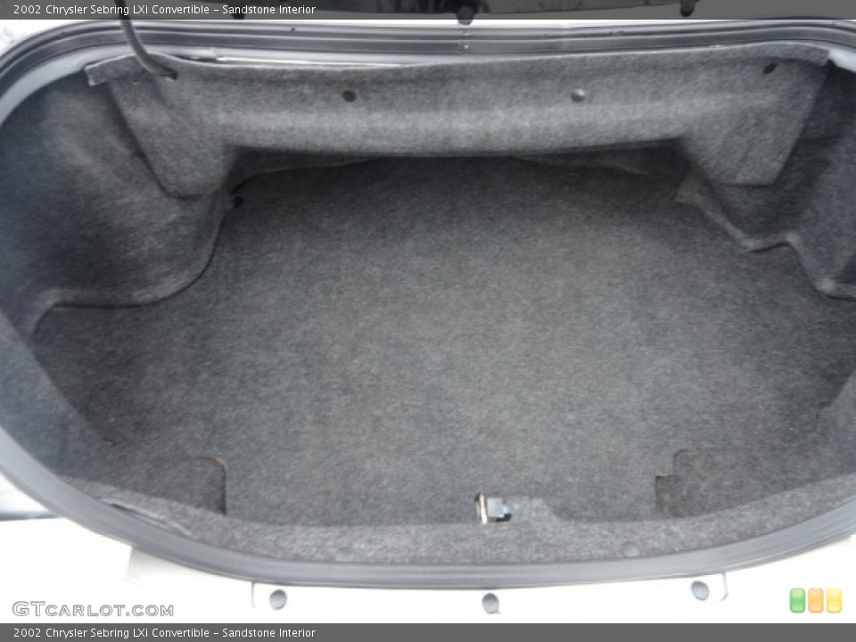 Sandstone Interior Trunk for the 2002 Chrysler Sebring LXi Convertible #90804438