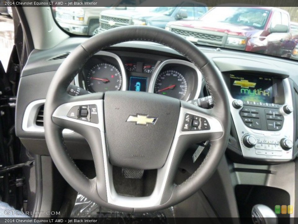 Jet Black Interior Steering Wheel for the 2014 Chevrolet Equinox LT AWD #90807603