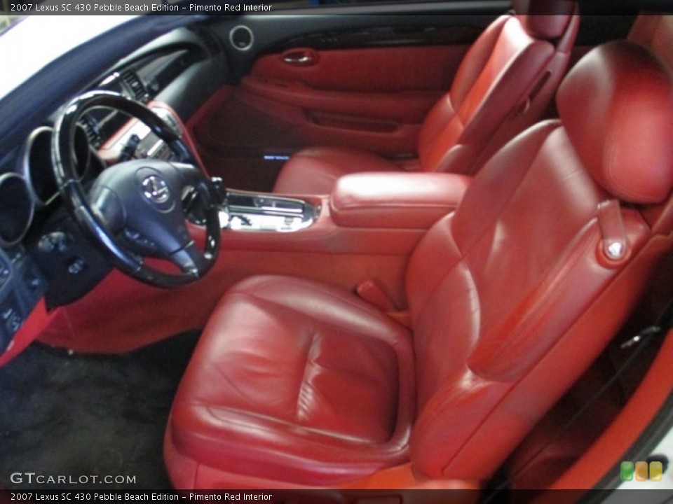 Pimento Red 2007 Lexus SC Interiors
