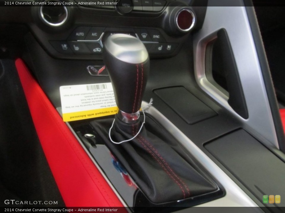 Adrenaline Red Interior Transmission for the 2014 Chevrolet Corvette Stingray Coupe #90811554