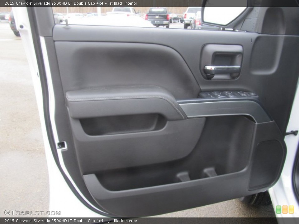 Jet Black Interior Door Panel for the 2015 Chevrolet Silverado 2500HD LT Double Cab 4x4 #90811935