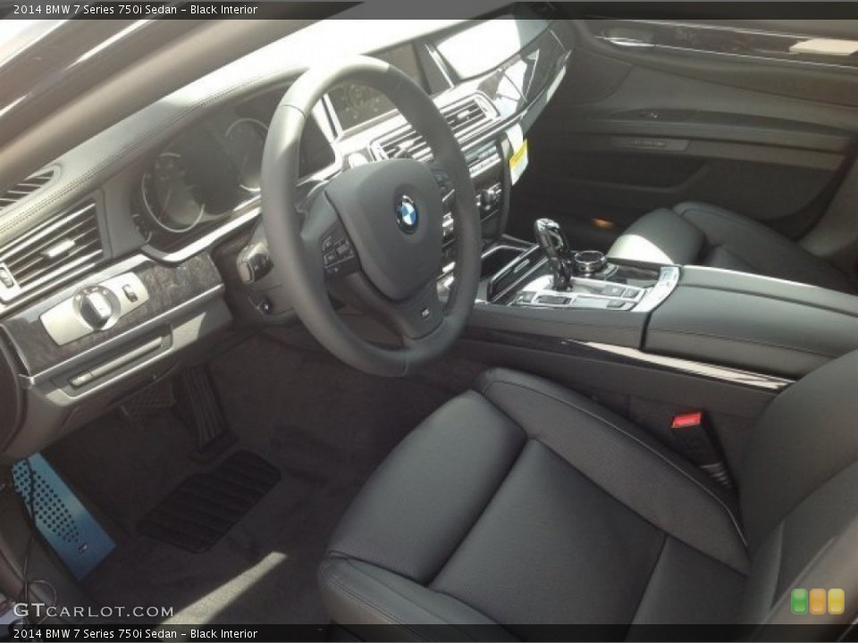 Black Interior Prime Interior for the 2014 BMW 7 Series 750i Sedan #90812730
