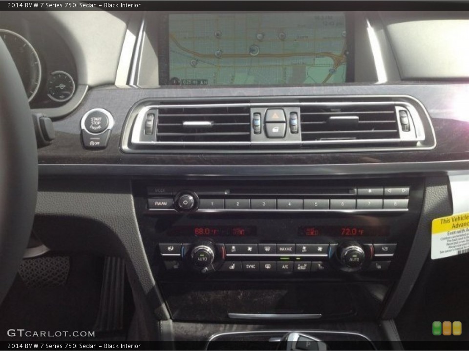 Black Interior Controls for the 2014 BMW 7 Series 750i Sedan #90812766
