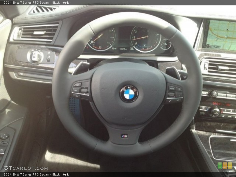 Black Interior Steering Wheel for the 2014 BMW 7 Series 750i Sedan #90812790