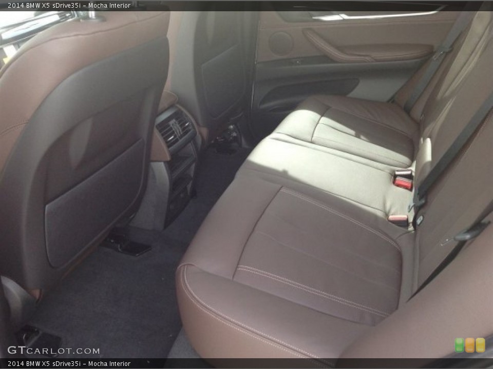 Mocha Interior Rear Seat for the 2014 BMW X5 sDrive35i #90812895