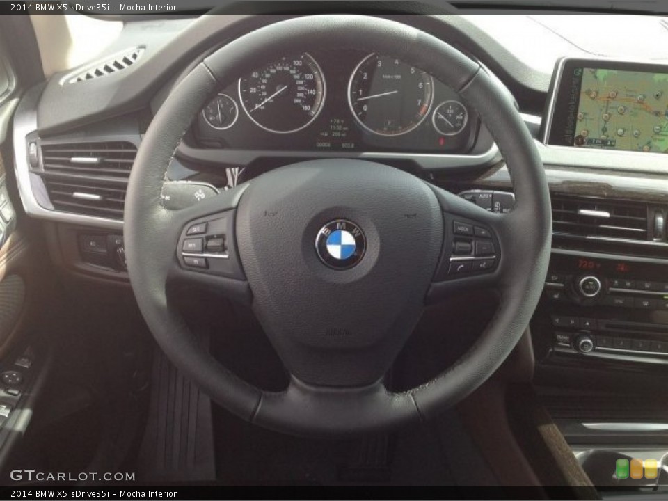 Mocha Interior Steering Wheel for the 2014 BMW X5 sDrive35i #90812979
