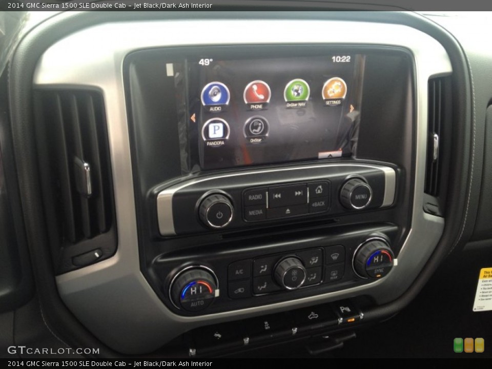 Jet Black/Dark Ash Interior Controls for the 2014 GMC Sierra 1500 SLE Double Cab #90816015
