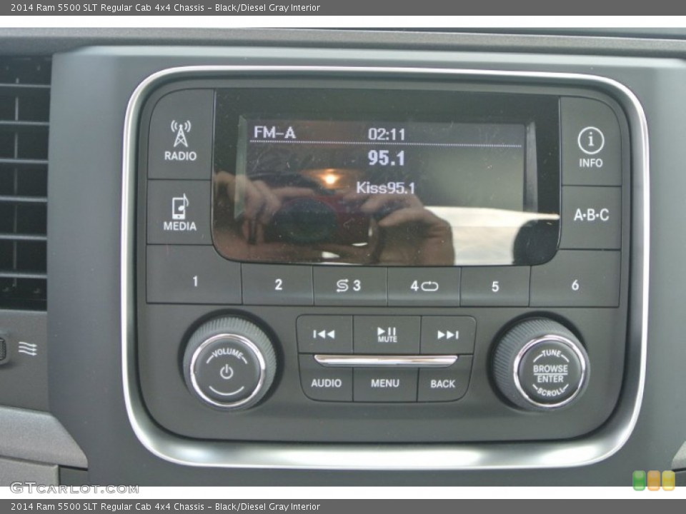 Black/Diesel Gray Interior Audio System for the 2014 Ram 5500 SLT Regular Cab 4x4 Chassis #90816036