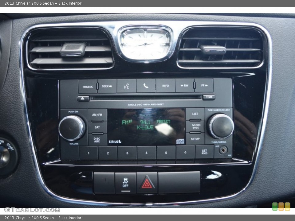 Black Interior Audio System for the 2013 Chrysler 200 S Sedan #90819570