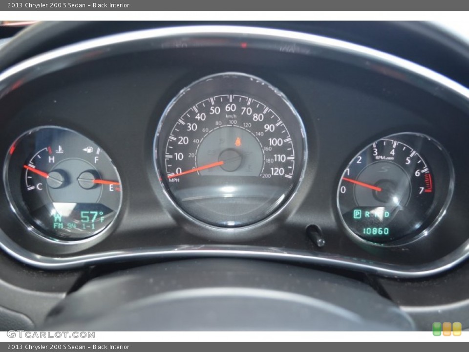 Black Interior Gauges for the 2013 Chrysler 200 S Sedan #90819690