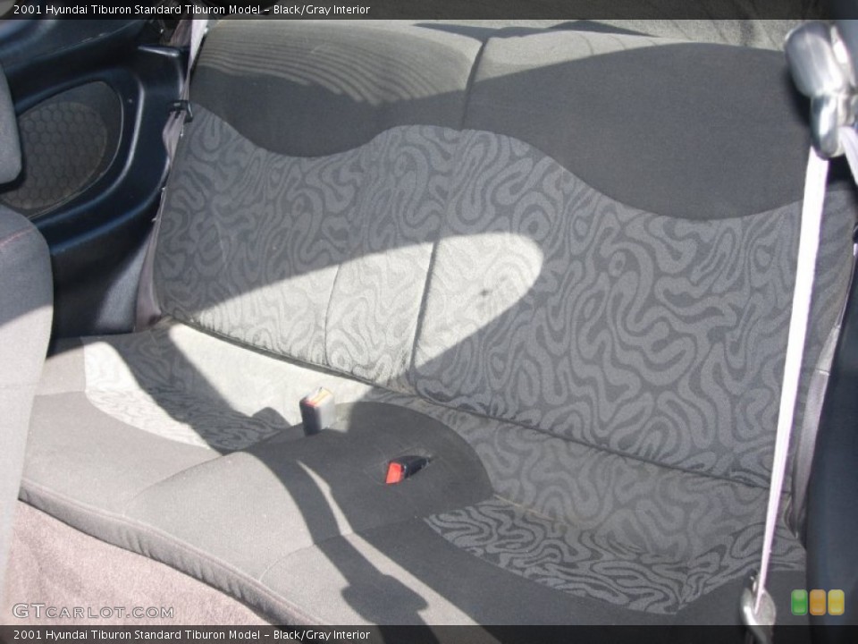 Black/Gray Interior Rear Seat for the 2001 Hyundai Tiburon  #90822900