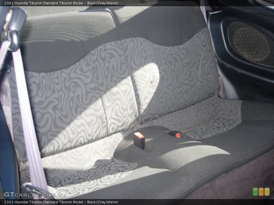 Black/Gray Interior Rear Seat for the 2001 Hyundai Tiburon  #90822909