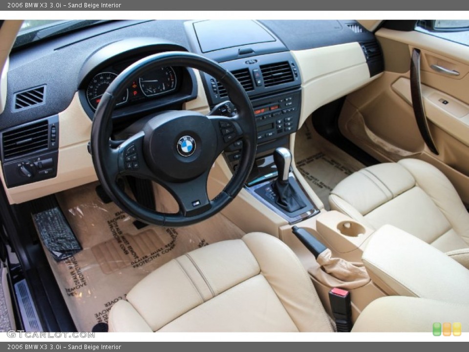 Sand Beige Interior Photo for the 2006 BMW X3 3.0i #90823569