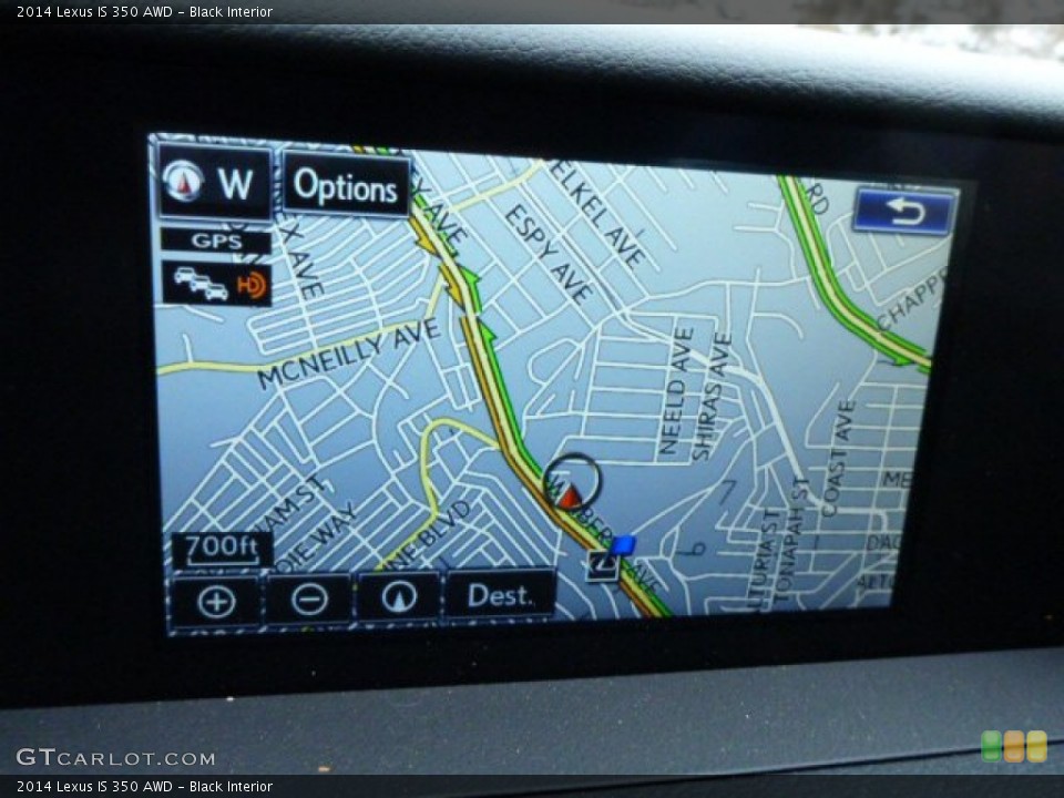 Black Interior Navigation for the 2014 Lexus IS 350 AWD #90827268