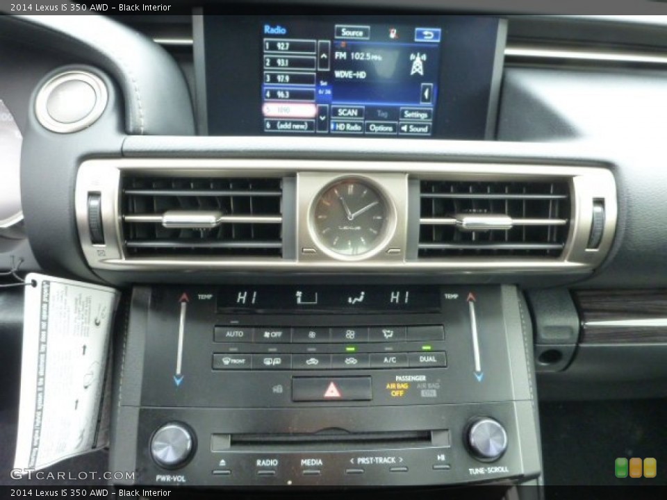 Black Interior Controls for the 2014 Lexus IS 350 AWD #90827280