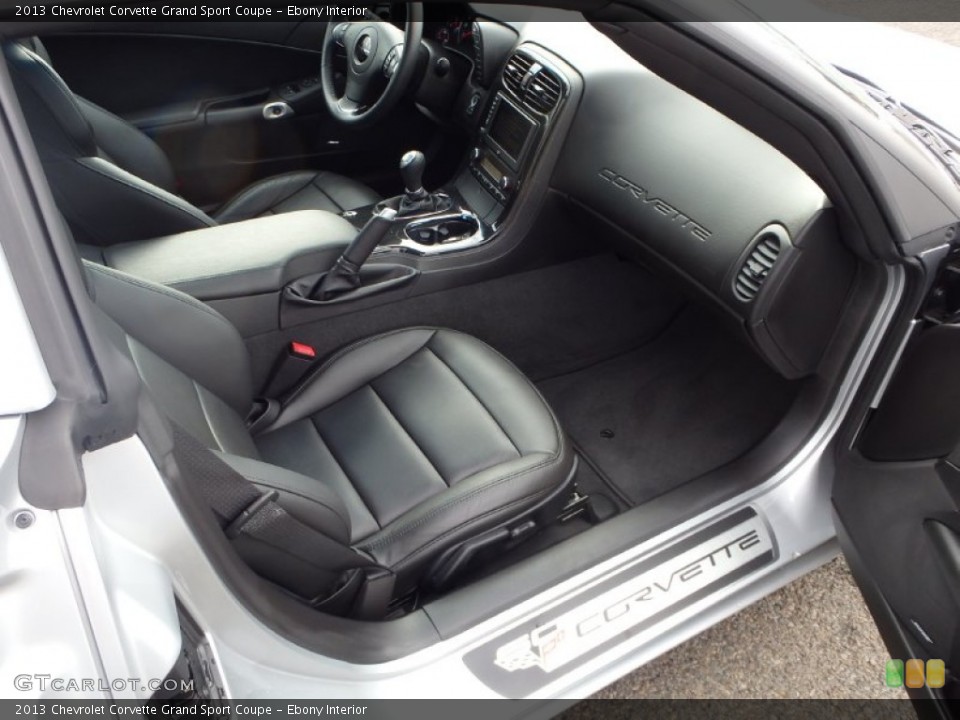 Ebony Interior Photo for the 2013 Chevrolet Corvette Grand Sport Coupe #90829055