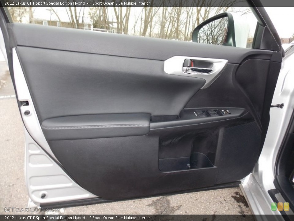 F Sport Ocean Blue Nuluxe Interior Door Panel for the 2012 Lexus CT F Sport Special Edition Hybrid #90831985