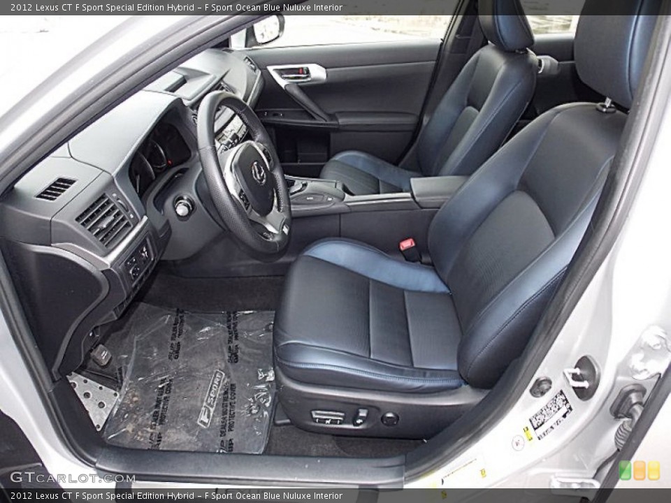 F Sport Ocean Blue Nuluxe Interior Photo for the 2012 Lexus CT F Sport Special Edition Hybrid #90832057