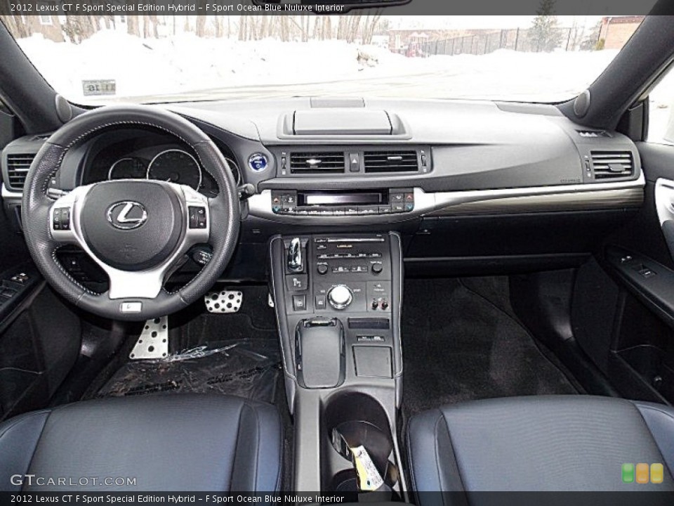 F Sport Ocean Blue Nuluxe Interior Dashboard for the 2012 Lexus CT F Sport Special Edition Hybrid #90832081
