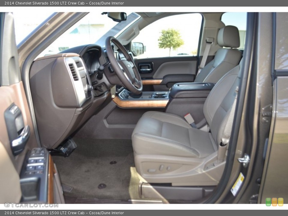 Cocoa/Dune Interior Front Seat for the 2014 Chevrolet Silverado 1500 LTZ Crew Cab #90833356