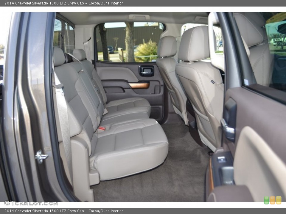 Cocoa/Dune Interior Rear Seat for the 2014 Chevrolet Silverado 1500 LTZ Crew Cab #90833404