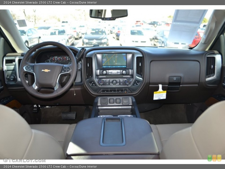Cocoa/Dune Interior Dashboard for the 2014 Chevrolet Silverado 1500 LTZ Crew Cab #90833476