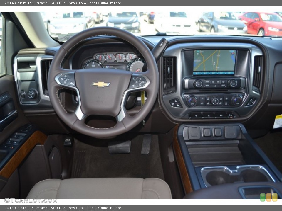 Cocoa/Dune Interior Dashboard for the 2014 Chevrolet Silverado 1500 LTZ Crew Cab #90833493