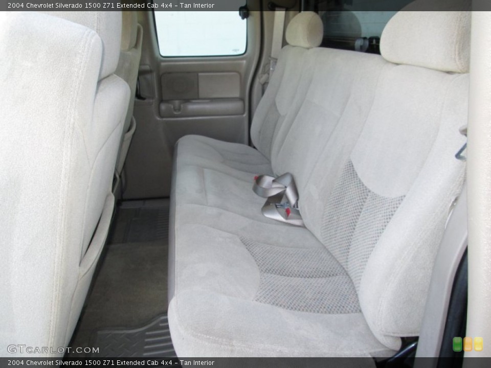 Tan Interior Rear Seat for the 2004 Chevrolet Silverado 1500 Z71 Extended Cab 4x4 #90834533
