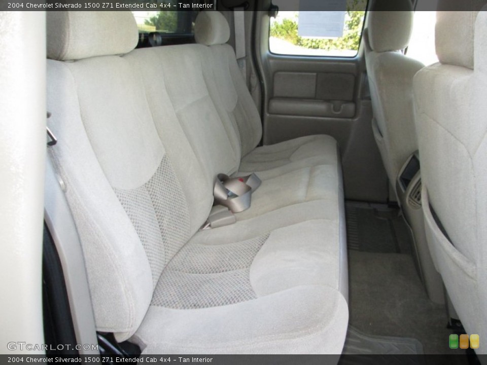 Tan Interior Rear Seat for the 2004 Chevrolet Silverado 1500 Z71 Extended Cab 4x4 #90834550