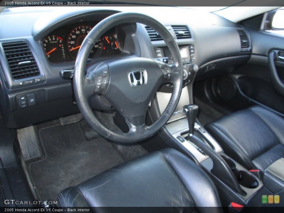 Black Interior Photo for the 2005 Honda Accord EX V6 Coupe #90835195