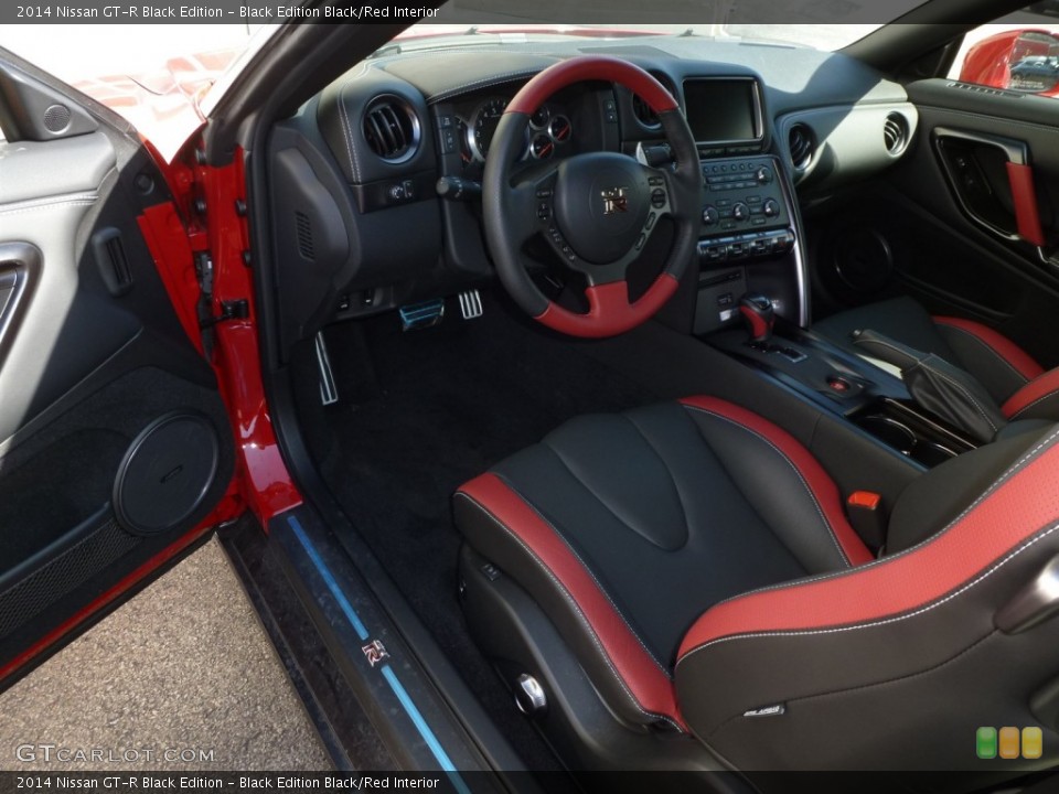 Black Edition Black/Red Interior Prime Interior for the 2014 Nissan GT-R Black Edition #90835696