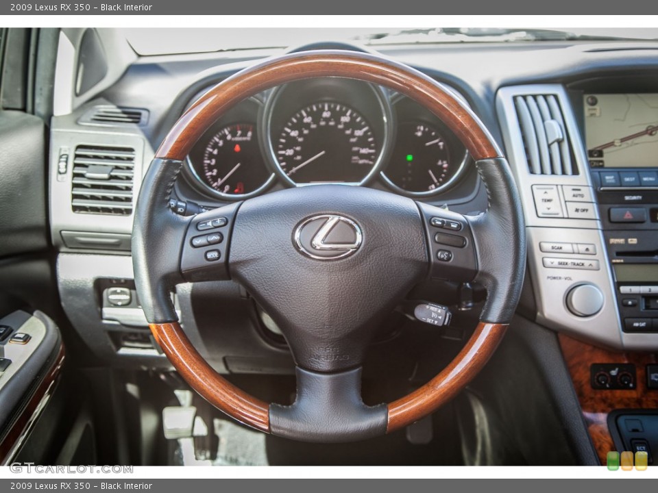 Black Interior Steering Wheel for the 2009 Lexus RX 350 #90836638