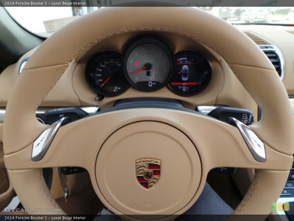 Luxor Beige Interior Steering Wheel for the 2014 Porsche Boxster S #90837517