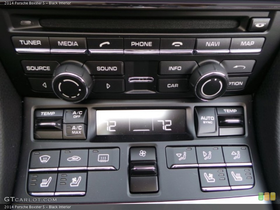 Black Interior Controls for the 2014 Porsche Boxster S #90837937