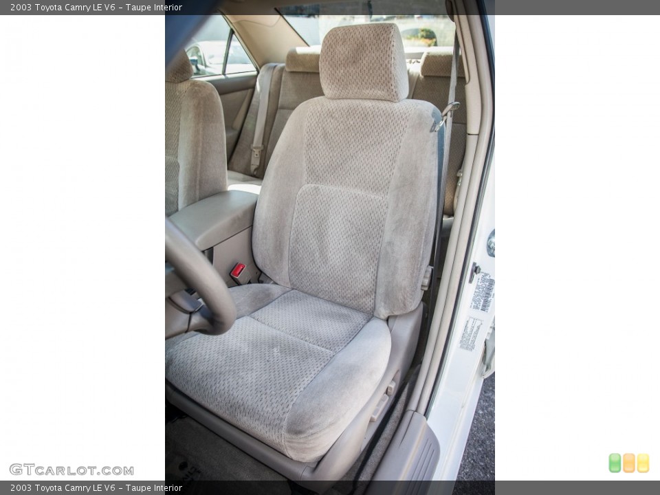Taupe Interior Front Seat for the 2003 Toyota Camry LE V6 #90838030