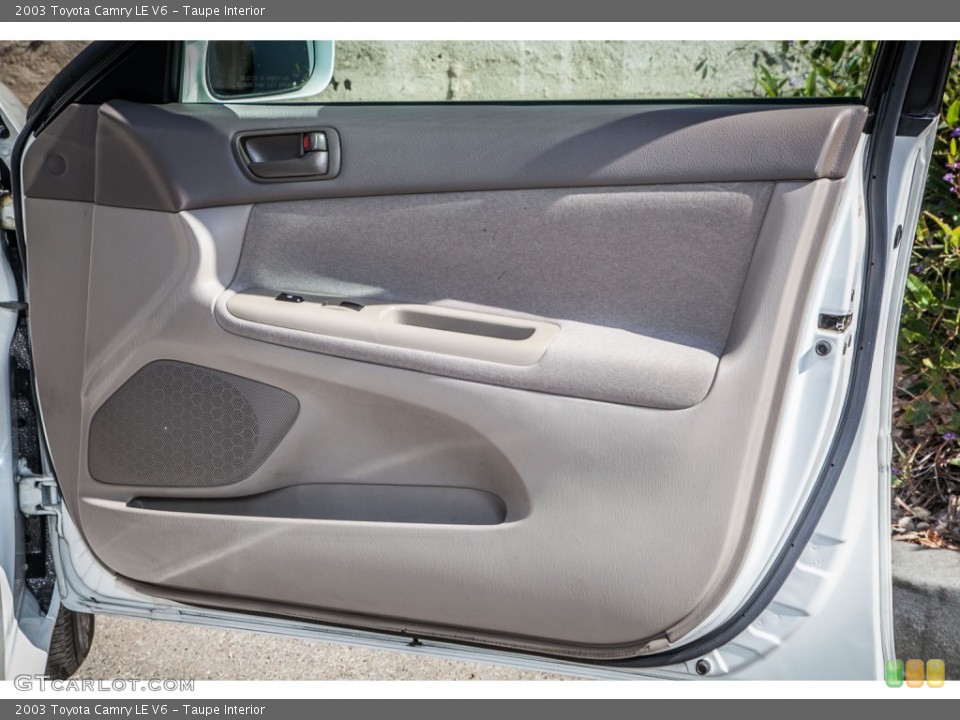 Taupe Interior Door Panel for the 2003 Toyota Camry LE V6 #90838123