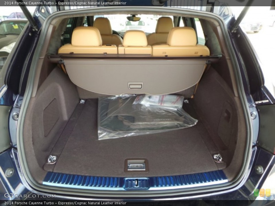Espresso/Cognac Natural Leather Interior Trunk for the 2014 Porsche Cayenne Turbo #90839898