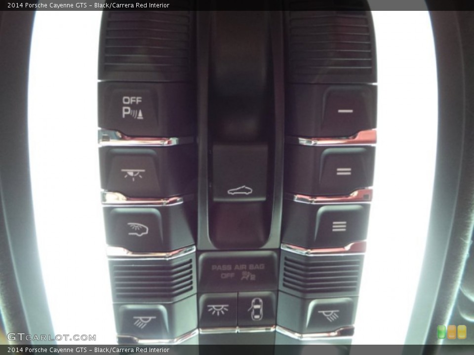 Black/Carrera Red Interior Controls for the 2014 Porsche Cayenne GTS #90840277