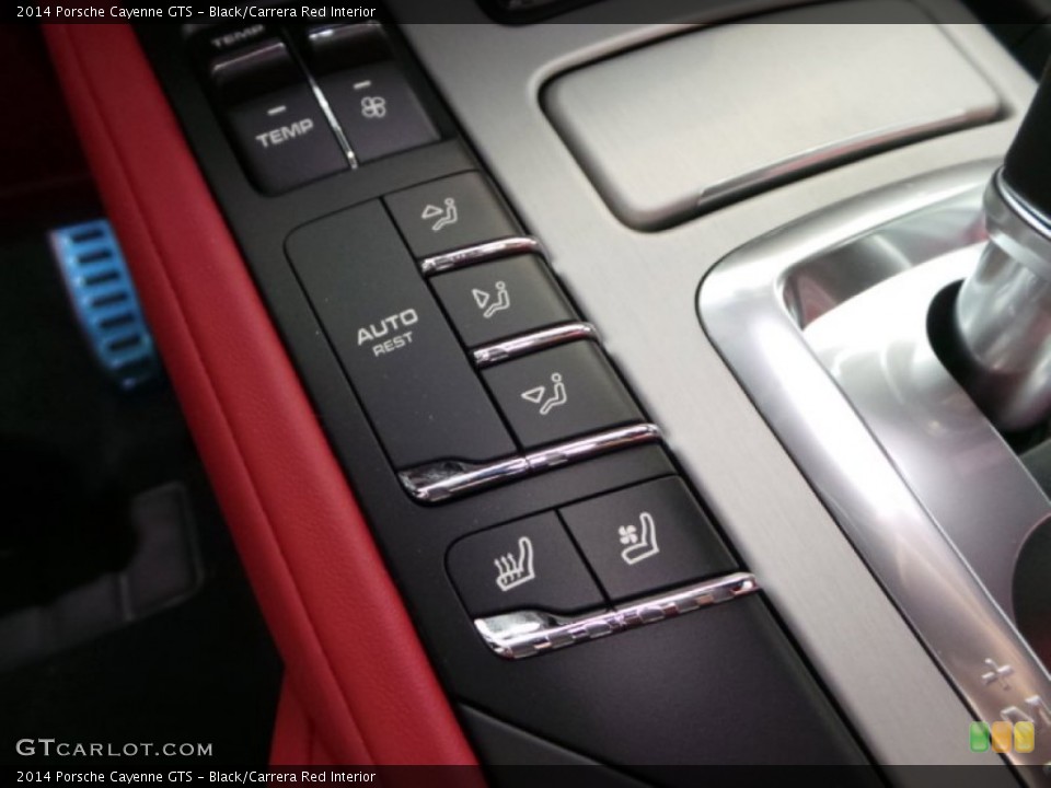 Black/Carrera Red Interior Controls for the 2014 Porsche Cayenne GTS #90840337