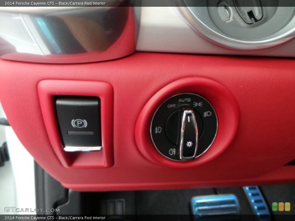 Black/Carrera Red Interior Controls for the 2014 Porsche Cayenne GTS #90840385